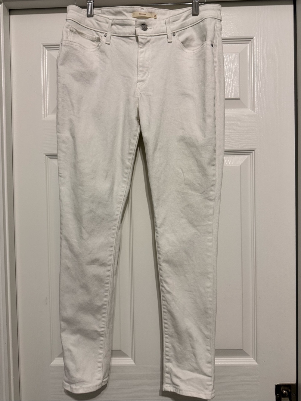 Levi's White Skinny Jeans